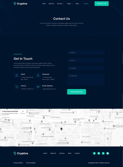 Mobile-responsive cybersecurity website template for small businesses. • Title: Build a Stunning Cybersecurity Website for Your Small Business with Cryptiva & FREE Elementor Pro