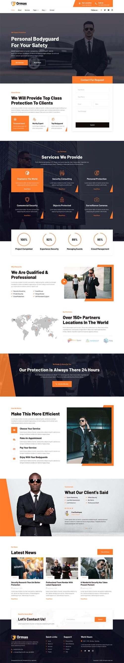 Security Systems Website Template