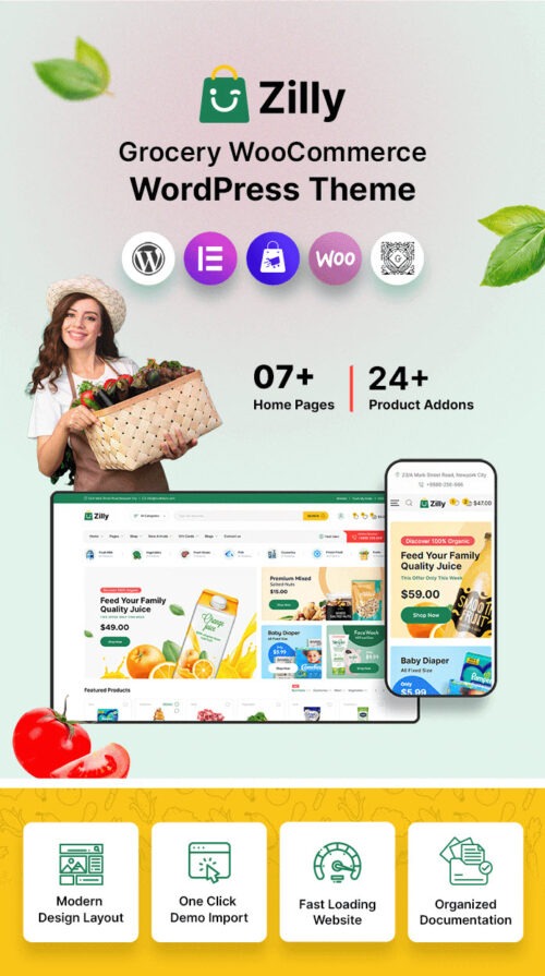 Premium WordPress Theme for WooCommerce Grocery Stores