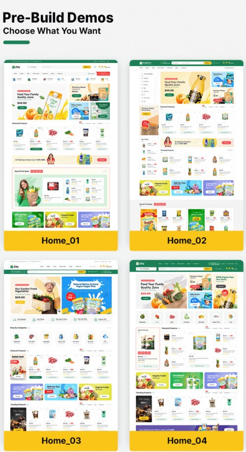 WooCommerce Grocery Store Theme - Mobile-Friendly Design