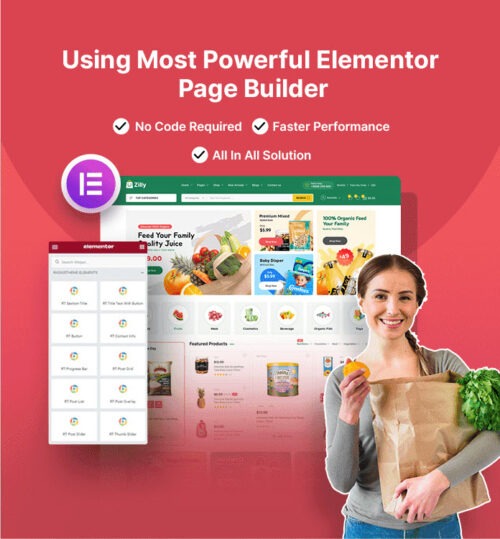 Online Grocery Store Website Builder - WordPress Theme