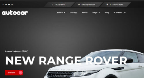 Responsive Car Dealership Website Elementor Pro Theme