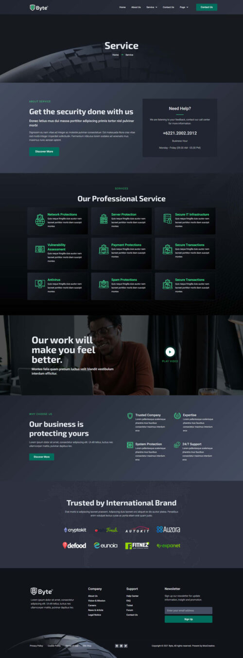 Cyber Security Website Template: Elementor Pro for Fast Growth