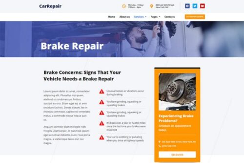 A screenshot of a blog post about car maintenance tips, designed with CarRepair's SEO-friendly WordPress theme.