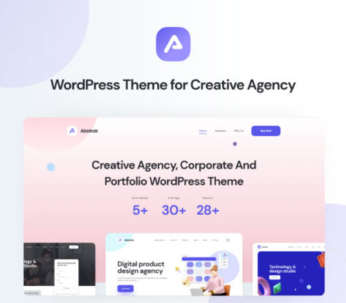 Modern Digital Agency Premium WordPress Theme. modern-digital-agency-wordpress-theme, Modern agency website built with Abstrak, a digital agency WordPress theme