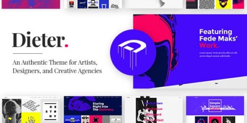 Modern creative portfolio website showcasing stunning photography, built with Dieter. Creative Portfolio WordPress Theme