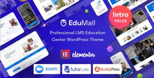 LMS Education Premium WordPress Theme. Students collaborating in a virtual classroom on an EduMall-powered eLearning platform.