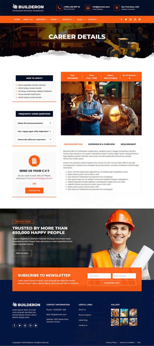 Responsive California Construction Website - Looks Great on All Devices