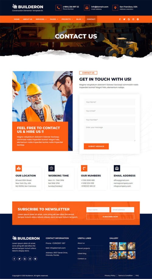 Easy Drag-and-Drop California Construction Website Builder - No Coding Required.