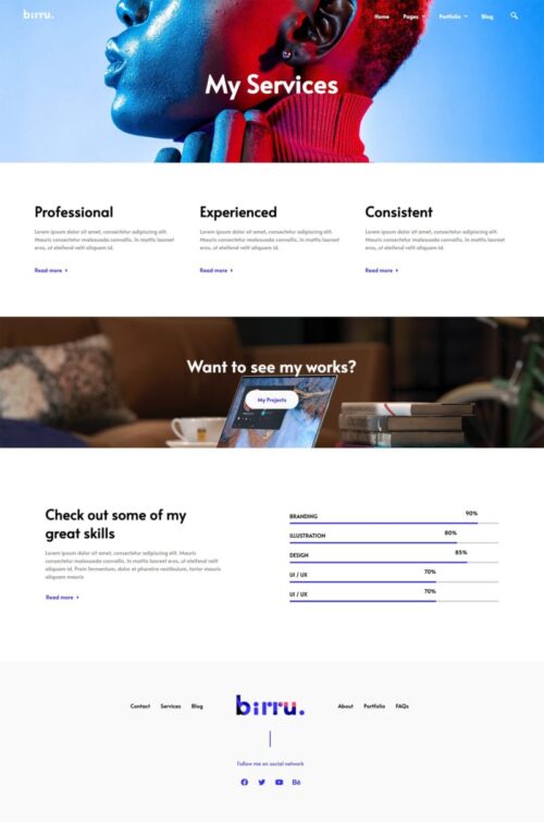 Easy portfolio website creator for creatives.