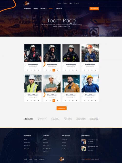 Dubai Construction Website Design