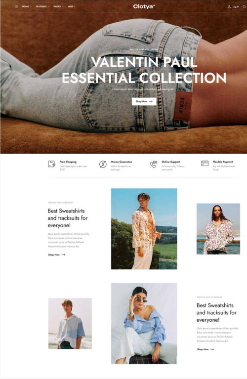 High-Performance Fashion Website Built with Clotya - By-YuSa