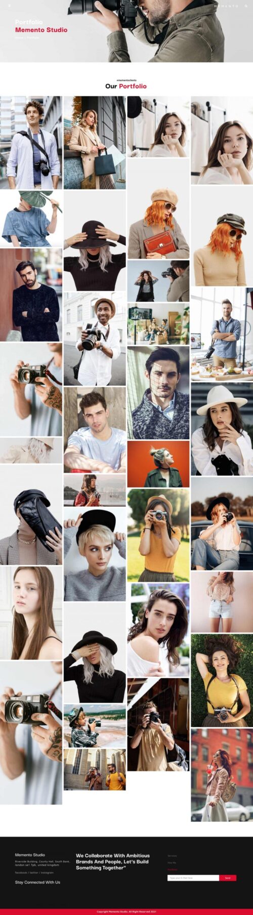 Professional Photography Portfolio Website Template: Showcase your work in style with pre-designed layouts for Elementor Pro. (Free Elementor Pro included)