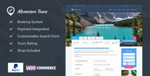 Stunning travel website with Ultimate Adventure Tours WordPress Theme