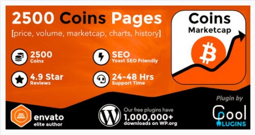 Elevate your WordPress website with the ultimate cryptocurrency plugin, Coins MarketCap,  Crypto Payment Plugin for WooCommerce