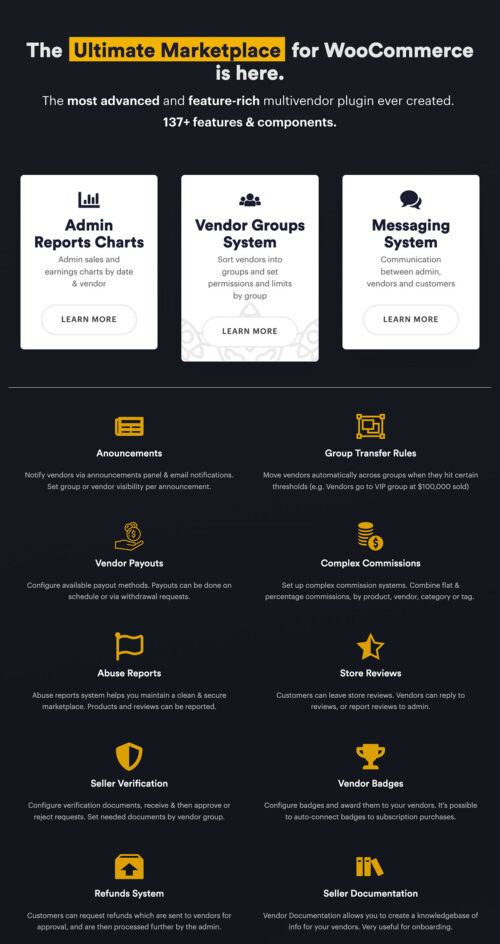 MarketKing: In-Depth Vendor Control with Branded Invoices and Notice Settings