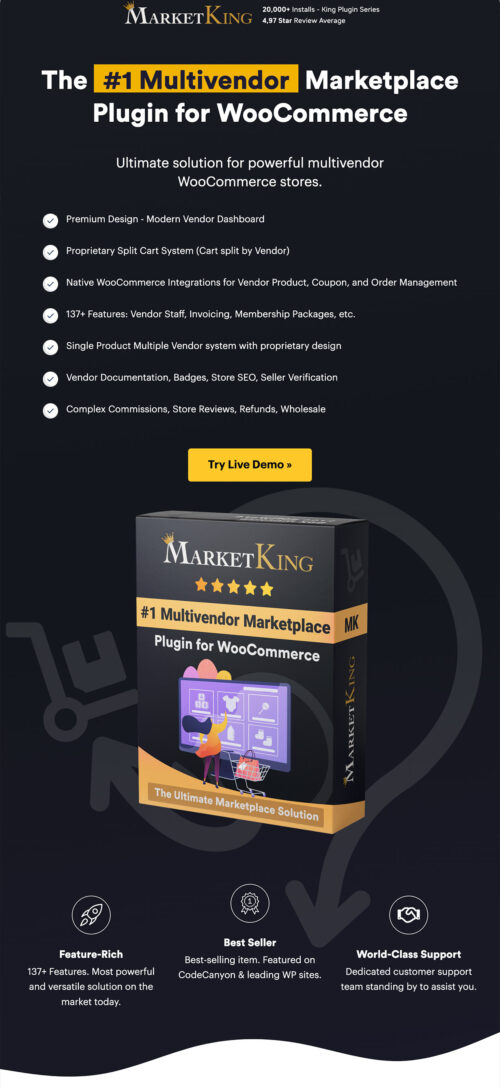 Create a Thriving Online Marketplace with MarketKing - Top Multi-Vendor Plugin for WooCommerce"