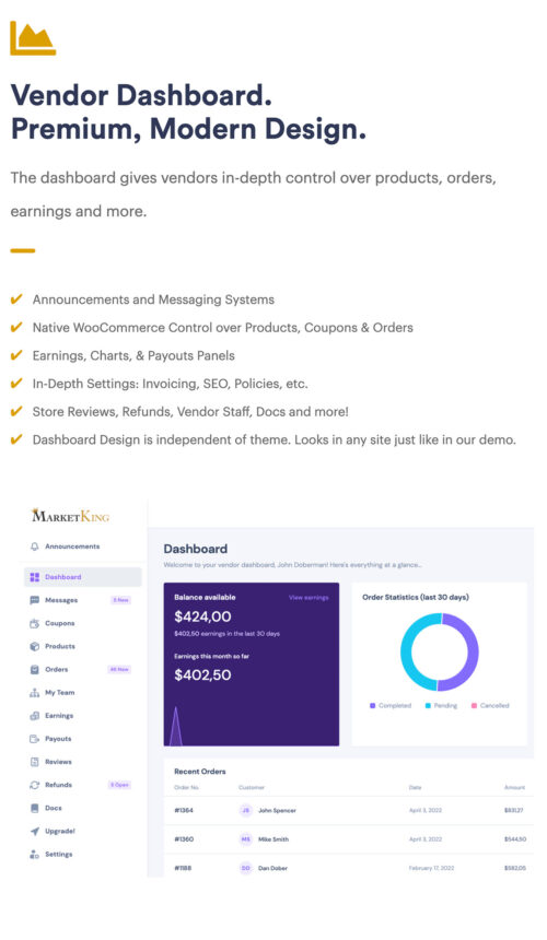 MarketKing: Comprehensive Features for Multi-Vendor Marketplaces on WooCommerce - Advanced Order Management