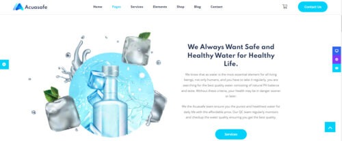 affordable water delivery WordPress theme, water delivery company website design