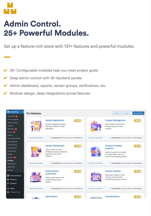 Best Multi-Vendor Plugin for WooCommerce - MarketKing's User-Friendly Interface for Vendors