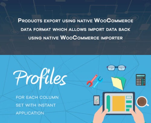 Quick loading with customizable column profiles for WooCommerce data analysis