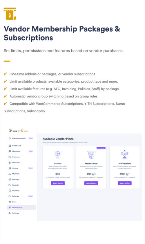 Advanced Order Management with MarketKing - Top Multi-Vendor Plugin for WooCommerce - Split-Cart System