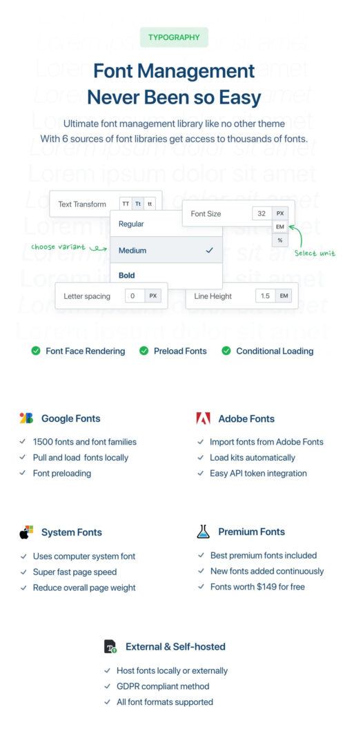 "Customizable layouts screenshot"